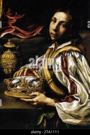 Adoration des Mages (détail) 1620 de Luis Tristan Banque D'Images