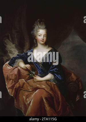 Portrait de Françoise-Marie de Bourbon vers 1692 par François de Troy Banque D'Images