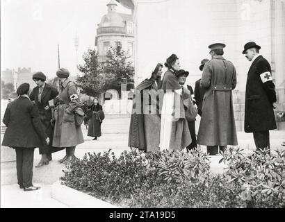 WW1 première Guerre mondiale - quelques membres de la Croix-Rouge Banque D'Images