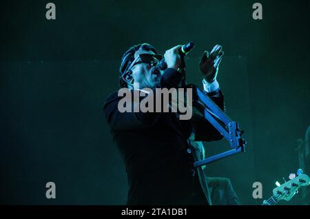 Maynard James Keenan de Puscifer au Rockwave Festival à Athènes (TerraVibe Park) / Grèce, juillet 2023 Banque D'Images