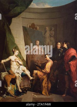 Apelles Painting Campaspe 1716 par Nicolas Vleughels Banque D'Images