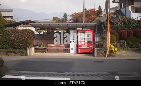 Arrêt de bus japonais Banque D'Images