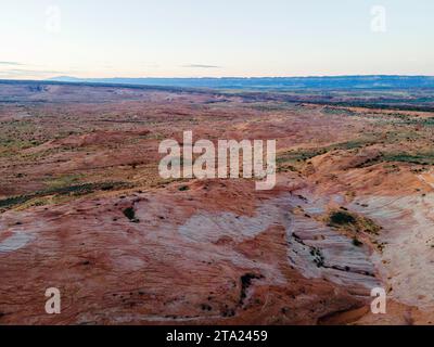 Photographie aérienne du Grand Staircase-Escalante National Monument, au sud d'Escalante, Utah, États-Unis. Banque D'Images