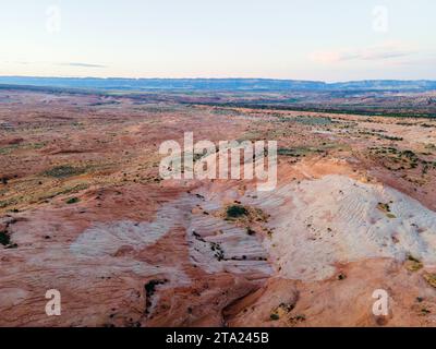 Photographie aérienne du Grand Staircase-Escalante National Monument, au sud d'Escalante, Utah, États-Unis. Banque D'Images