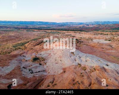 Photographie aérienne du Grand Staircase-Escalante National Monument, au sud d'Escalante, Utah, États-Unis. Banque D'Images