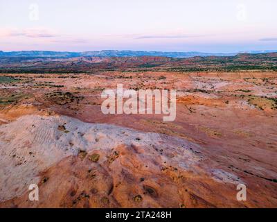 Photographie aérienne du Grand Staircase-Escalante National Monument, au sud d'Escalante, Utah, États-Unis. Banque D'Images