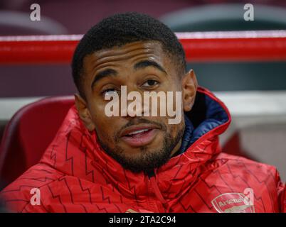 Londres, Royaume-Uni. 25 novembre 2023. 25 novembre 2023 - Brentford contre Arsenal - Premier League - GTech Community Stadium. Reiss Nelson d'Arsenal lors du match de Premier League contre Brentford. Crédit photo : Mark pain/Alamy Live News Banque D'Images