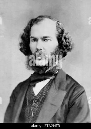 George Henry Lewes. Portrait du philosophe et critique anglais George Henry Lewes (1817-1878), années 1870 Banque D'Images