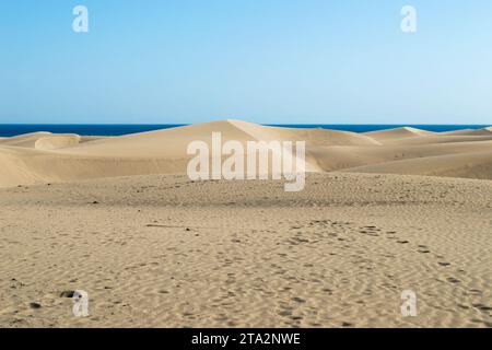 Dunas de Maspalomas en Gran Canaria Banque D'Images