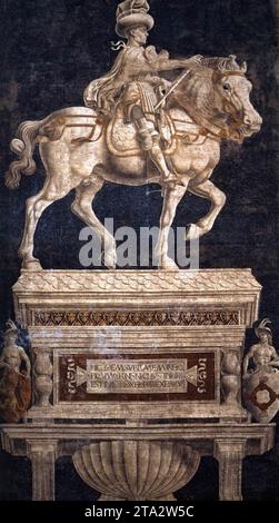 Monument à Niccolò da Tolentino 1456 par Andrea Del Castagno Banque D'Images