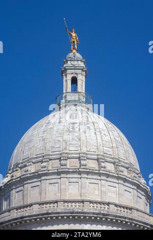 Le Rhode Island State House, le capitole de l'État de Rhode Island, est situé dans le centre-ville de Providence. Banque D'Images