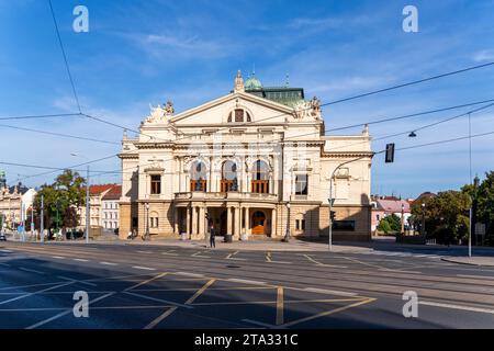 Le théâtre Josef Kajetán Tyl (en tchèque : Divadlo Josefa Kajetána Tyla) est un théâtre principal situé à Plzeň, en République tchèque. Banque D'Images