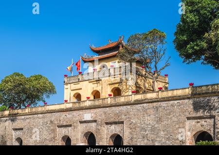 Citadelle impériale de Thang long située dans le centre de Hanoi, Vietnam. Banque D'Images
