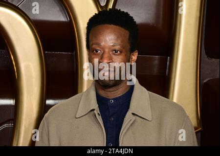 Londres, Royaume-Uni. 28 novembre 2023. Clifford Samuel assiste à la Warner Bros. Pictures Presents - première mondiale de Wonka au Royal Festival Hall. Crédit : Voir Li/Picture Capital/Alamy Live News Banque D'Images