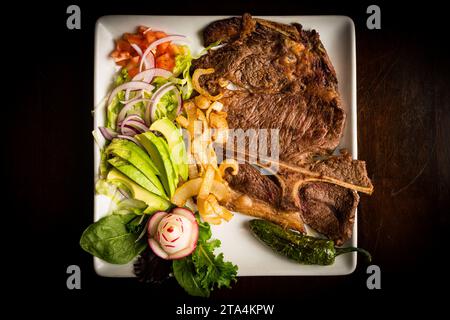 Steak de jupe grillé Banque D'Images