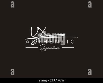 YX Signature logo Template Vector. Illustration de Vecteur