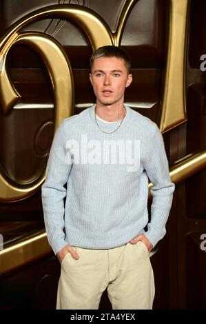 Londres, Royaume-Uni. 28 novembre 2023. HRVY participe à la Warner Bros. Pictures Presents - première mondiale de Wonka au Royal Festival Hall. Crédit : Voir Li/Picture Capital/Alamy Live News Banque D'Images