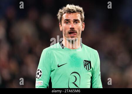 Rotterdam, pays-Bas. 28 novembre 2023. ROTTERDAM, PAYS-BAS - 28 NOVEMBRE : Antoine Griezmann de l'Atletico Madrid regarde lors du match Groupe E - UEFA Champions League 2023/24 entre Feyenoord et l'Atletico Madrid au Stadion Feijenoord le 28 novembre 2023 à Rotterdam, pays-Bas. (Photo de Joris Verwijst/Orange Pictures) crédit : Orange pics BV/Alamy Live News Banque D'Images