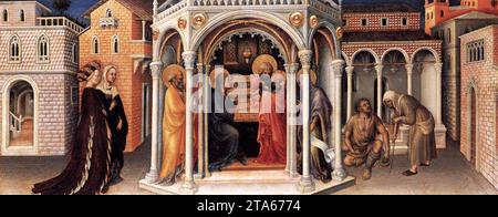 Présentation du Christ dans le Temple 1423 par Gentile Da Fabriano Banque D'Images