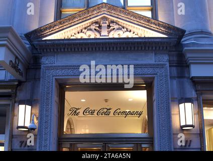 New York, États-Unis - 25 mai 2018 : bureau de Coca-Cola à 5th Ave, à New York, NY Banque D'Images