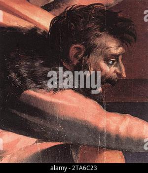 Descente de la Croix (détail) 1521 par Rosso Fiorentino Banque D'Images