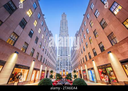 NEW YORK CITY - 2 NOVEMBRE 2016 : Rockefeller Center de New York. Le site historique a été achevé en 1939. Banque D'Images