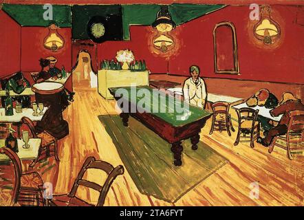 Le café de nuit sur la place Lamartine à Arles septembre 1888, Arles par Vincent Van Gogh Banque D'Images