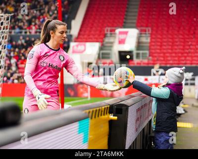 Bristol, Royaume-Uni. 26 novembre 2023. Ashton Gate Stadium Manchester United Women affronte Bristol City Women au Ashton Gate Stadium, Bristol, Royaume-Uni, ce qui donne une victoire de 2-0 à Manchester le 26/11/2023 Veronica Iweanya/SPP (Veronica Iweanya/SPP) crédit : SPP Sport Press photo. /Alamy Live News Banque D'Images