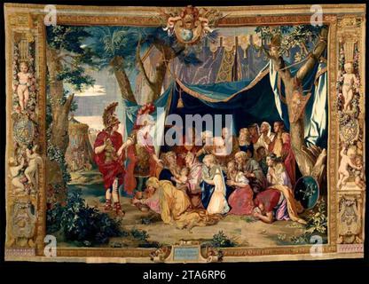 La famille de Darius avant Alexandre 1660s par Charles le Brun Banque D'Images