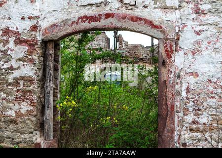 Château de Katlenburg, ancienne stalle pour animaux, Katlenburg-Lindau, district de Northeim, Basse-Saxe, Allemagne Banque D'Images