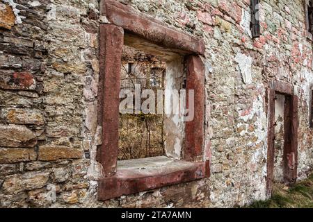 Château de Katlenburg, ancienne stalle pour animaux, Katlenburg-Lindau, district de Northeim, Basse-Saxe, Allemagne Banque D'Images