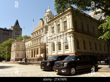 New York, États-Unis - 24 mai 2018 : Hôtel de ville de New York. Banque D'Images