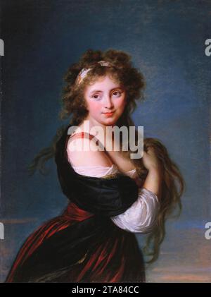 Elisabeth Vigée-Lebrun - Portrait de Hyacinthe Gabrielle Roland. Banque D'Images