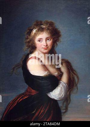 Elisabeth Vigée-Lebrun - Portrait d'Hyacinthe Gabrielle Roland Banque D'Images