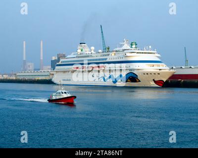 Les navires de croisière, Le Havre, Normandie, France Banque D'Images