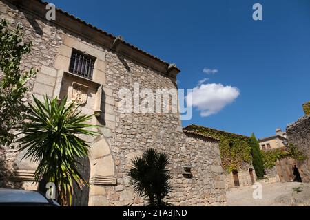 Trujillo, Caceres, Espagne- 21 octobre 2023 : la Maison Pizarro- Musée dans la vieille ville de Trujillo Banque D'Images