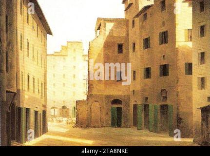 Vue de la Florence antique par Fabio Borbottoni 1820-1902 (58). Banque D'Images