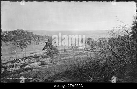 Vue sud du Colorado diviser, près de Palmer Lake, comté d'El Paso, au Colorado. Banque D'Images