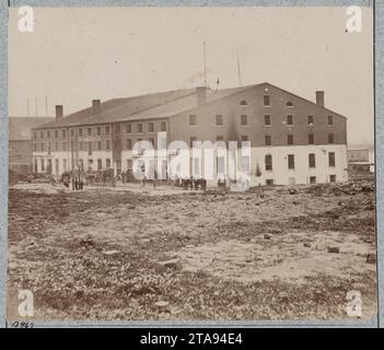 Vues de la prison de Libby, Richmond, Virginie, avril 1865 Banque D'Images