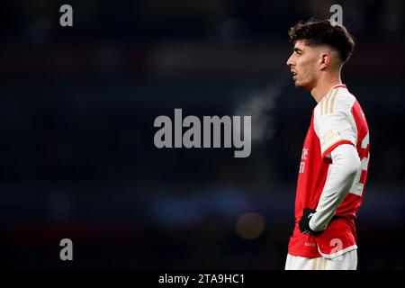 Emirates Stadium, Londres, Royaume-Uni. 29 novembre 2023. Champions League football, phase de groupes, Arsenal contre Lens ; Kai Havertz d'Arsenal crédit : action plus Sports/Alamy Live News Banque D'Images