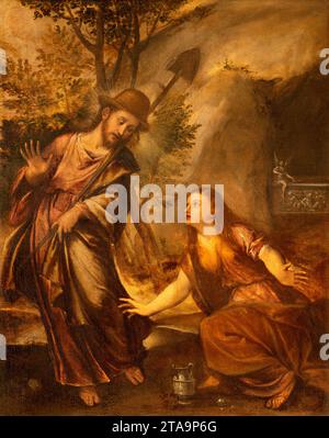 Vicenza - la peinture de l'apparence du Christ à Marie Madeleine après la résurrection 'Noli me tangere' Banque D'Images