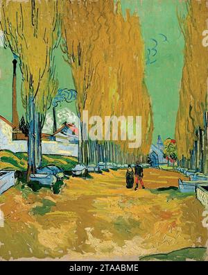 Vincent van Gogh - les Alyscamps (Fondation Goulandris). Banque D'Images