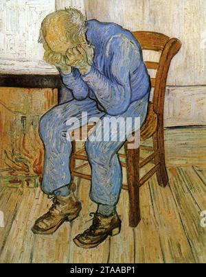 Vincent van Gogh - vieil homme dans la tristesse (au seuil de l'éternité). Banque D'Images