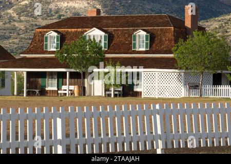 Maison du commandant, fort Verde State Historic Park, Camp Verde, Arizona Banque D'Images