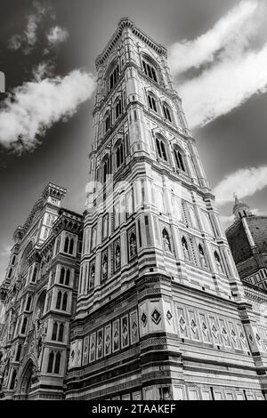 Giottos Campanile, Florence, Toscane, Italie Banque D'Images