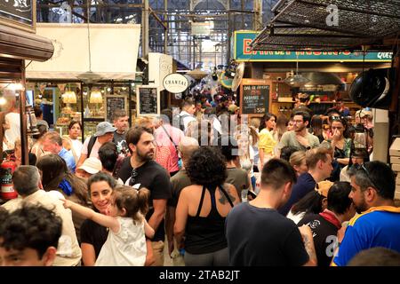 Marché bondé de San Telmo.Buenos Aires.Argentine Banque D'Images