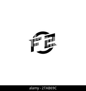 Logo de jeu initial FZ, conception de bannière pour votre équipe e-sports ou de streaming Illustration de Vecteur