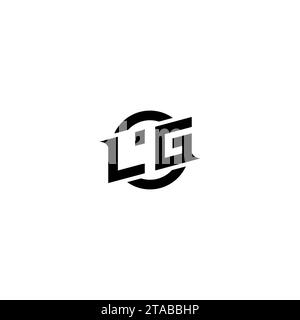 Logo de jeu initial LG, conception de bannière pour votre équipe de sports électroniques ou de streaming Illustration de Vecteur