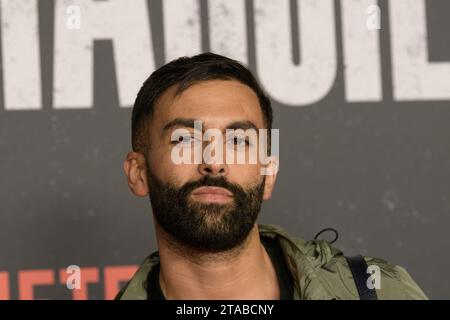 Marseille, France. 29 novembre 2023. Rehda est vu à la première de la série Netflix Pax Massilia à Marseille, en France, le 29 novembre 2023. Photo de Laurent Coust/ABACAPRESS.COM crédit : Abaca Press/Alamy Live News Banque D'Images