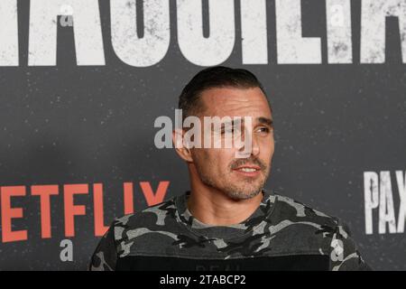 Marseille, France. 29 novembre 2023. Greg est vu à la première de la série Netflix Pax Massilia à Marseille, France le 29 novembre 2023. Photo de Laurent Coust/ABACAPRESS.COM crédit : Abaca Press/Alamy Live News Banque D'Images